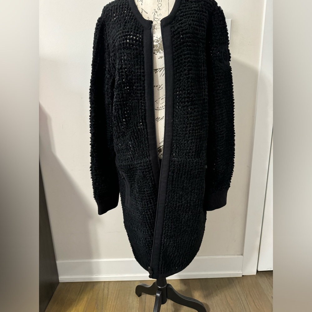 Cha lambskin leather and shearling reversible coat/cardigan 50FR